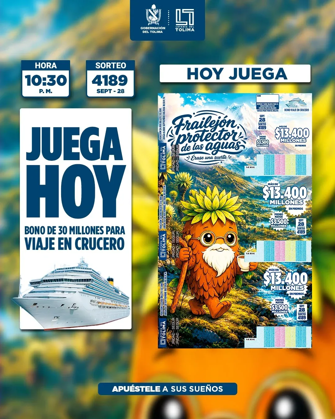 ¡HOY JUEGA LA LOTERÍA DEL TOLIMA! ✨🌿