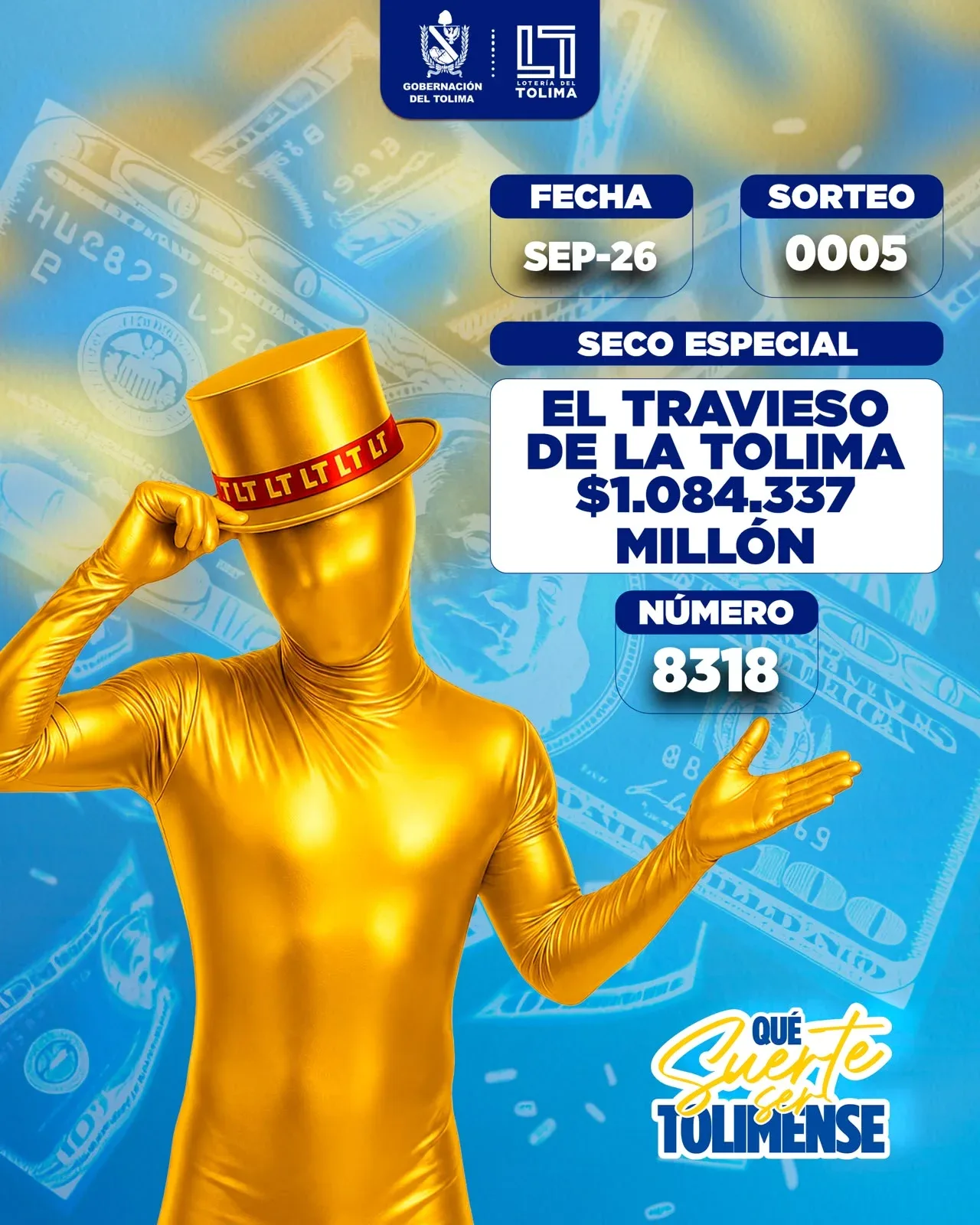 LOTERIA TOLIMA ¡YA TENEMOS RESULTADOS!  8931  SERIE 352
