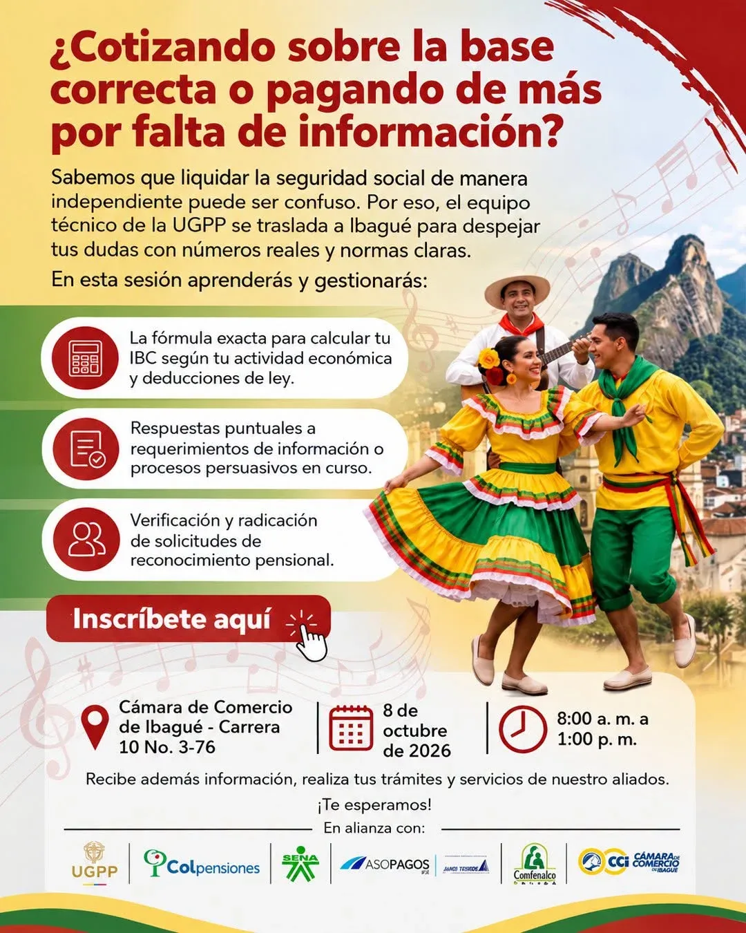 Comfenalco Tolima se suma a la jornada de atención de la UGPP