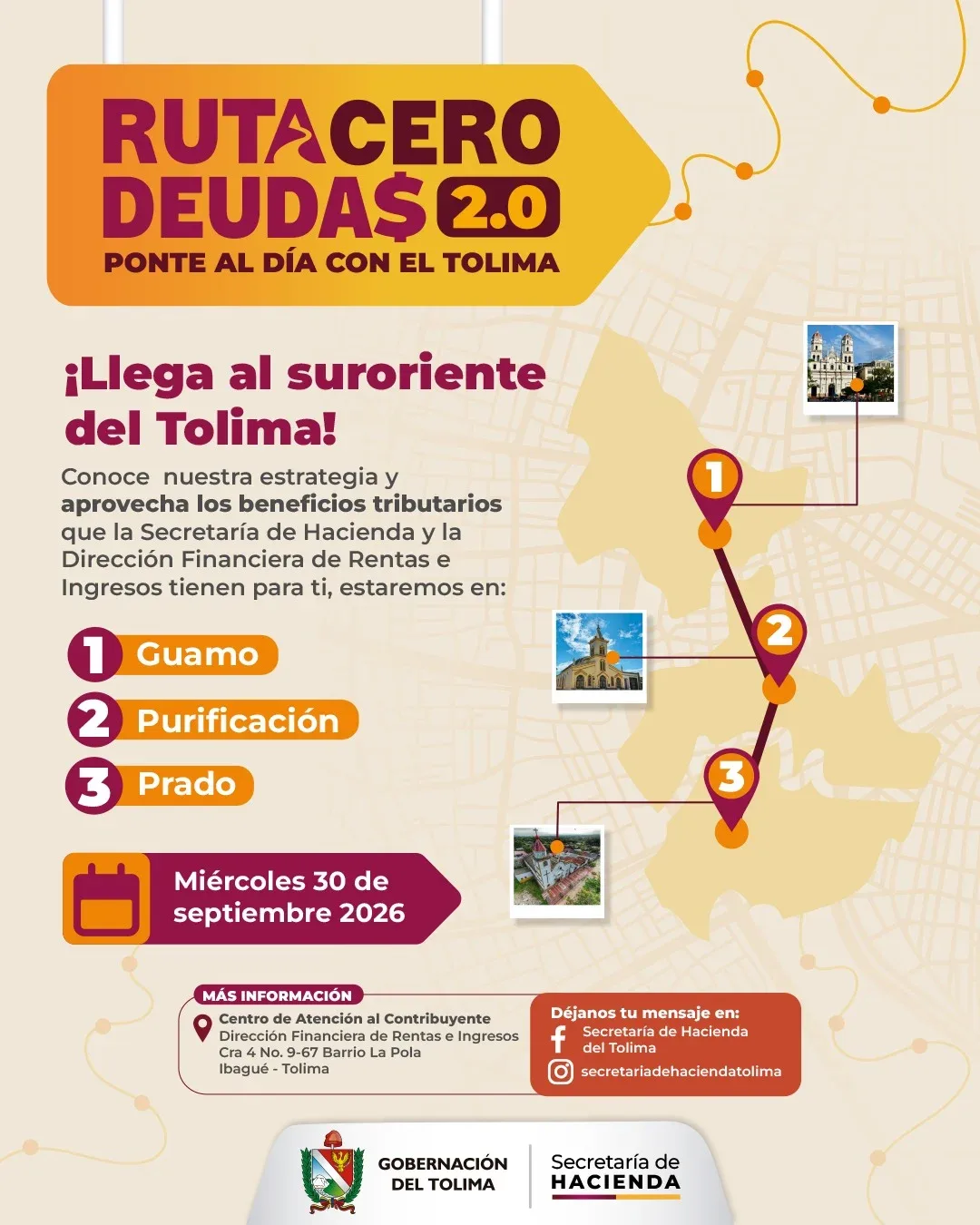 La Ruta Cero Deudas 2.0 llega al suroriente del Tolima
