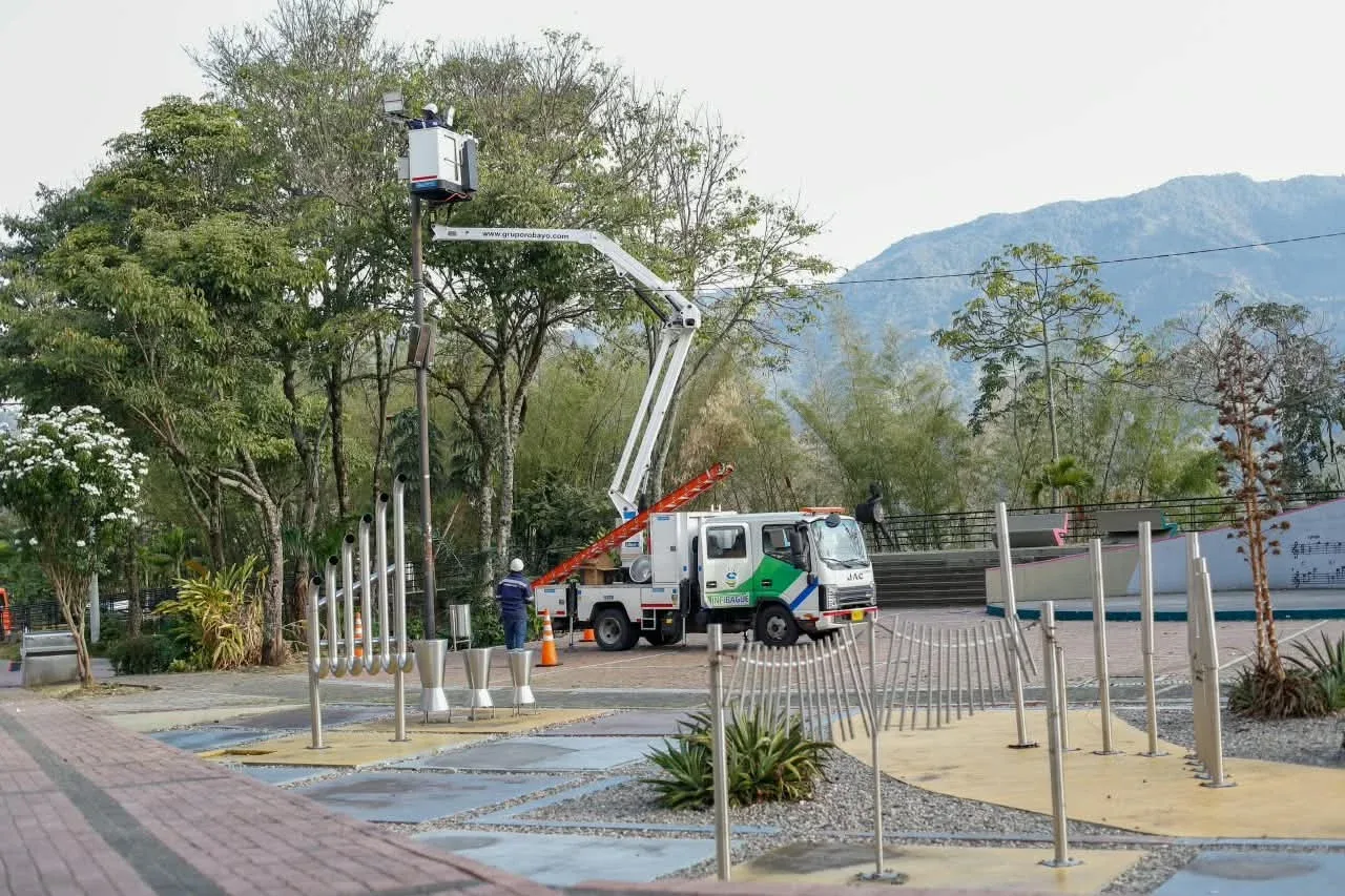 Alcaldía de Ibagué mejoró alumbrado público del Parque de la Música