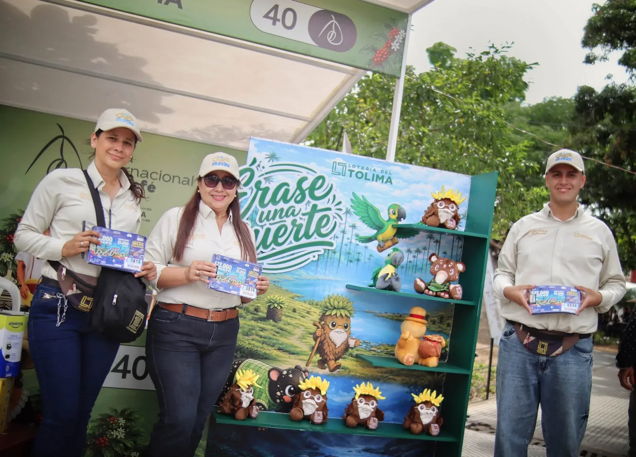 Nancy Cristancho y la Lotería del Tolima llevaron sabor, tradición y suerte a la Feria Internacional del Café en Chaparral