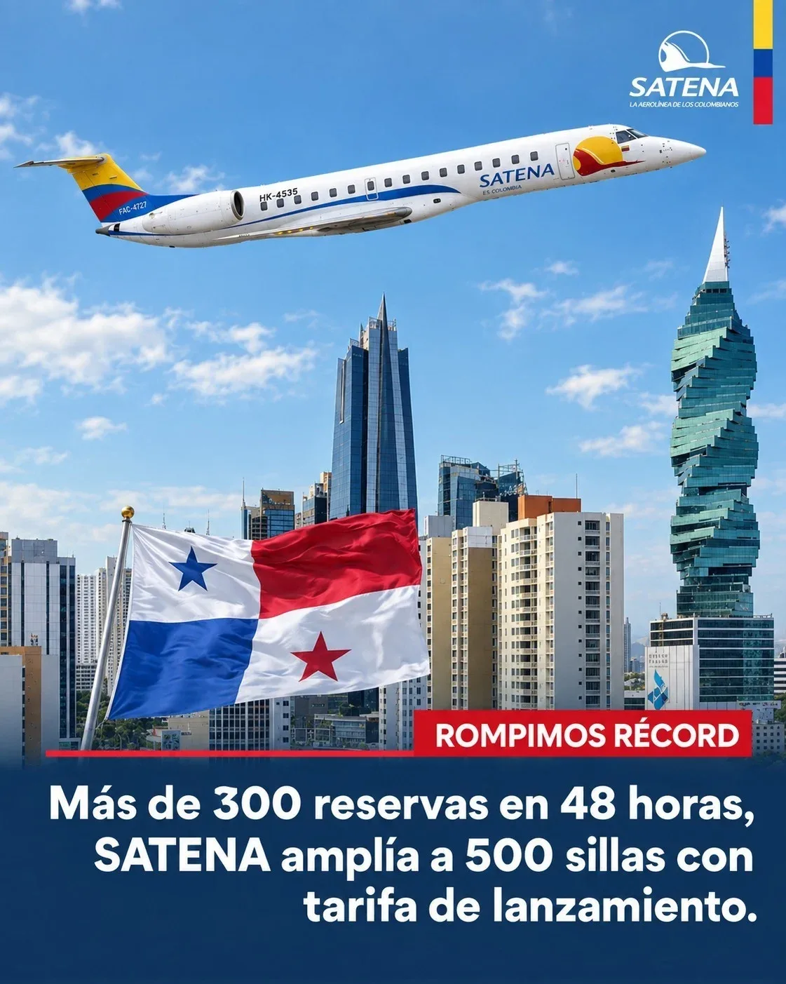 Montería-Panamá supera todas las expectativas, en solo 48 horas se lograron 300 reservas.
