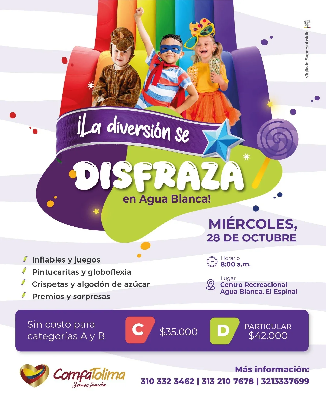 ComfaTolima celebrará el Día del Niño con premios y actividades recreativas en el Tolima