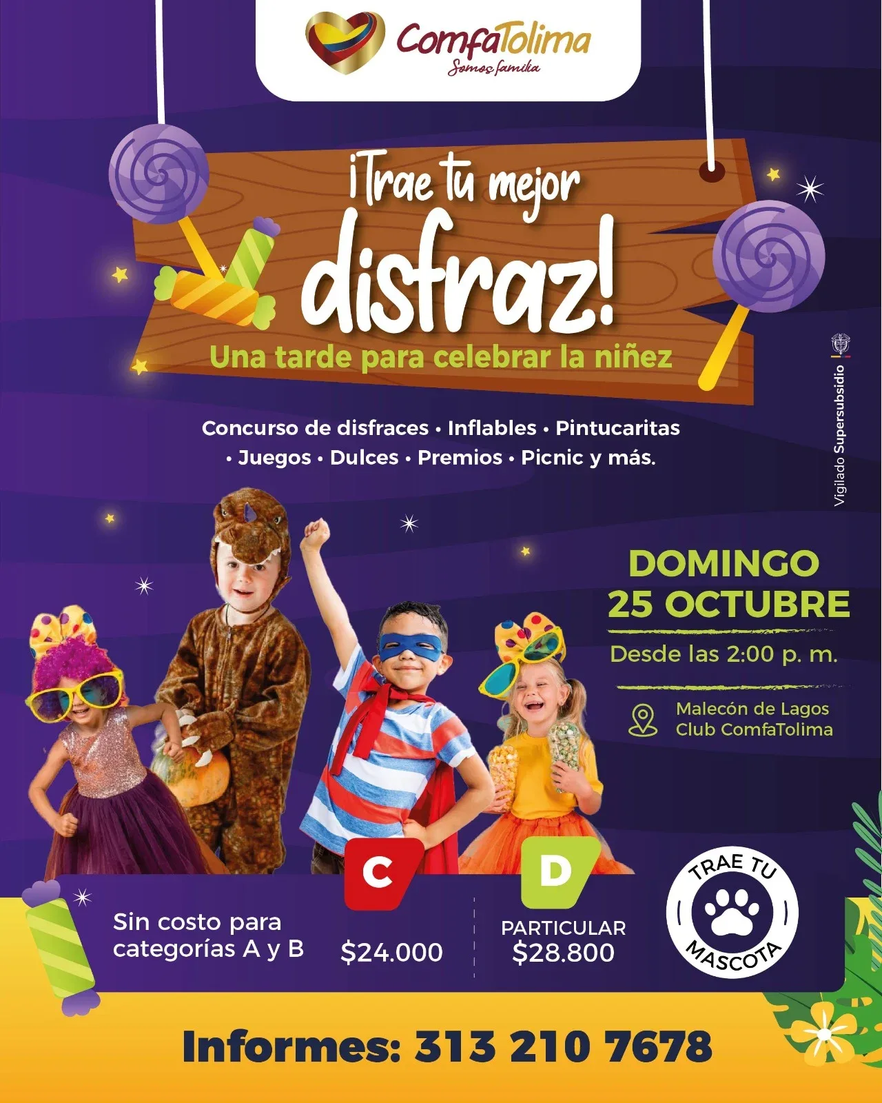 ComfaTolima celebrará el Día del Niño con premios y actividades recreativas en el Tolima