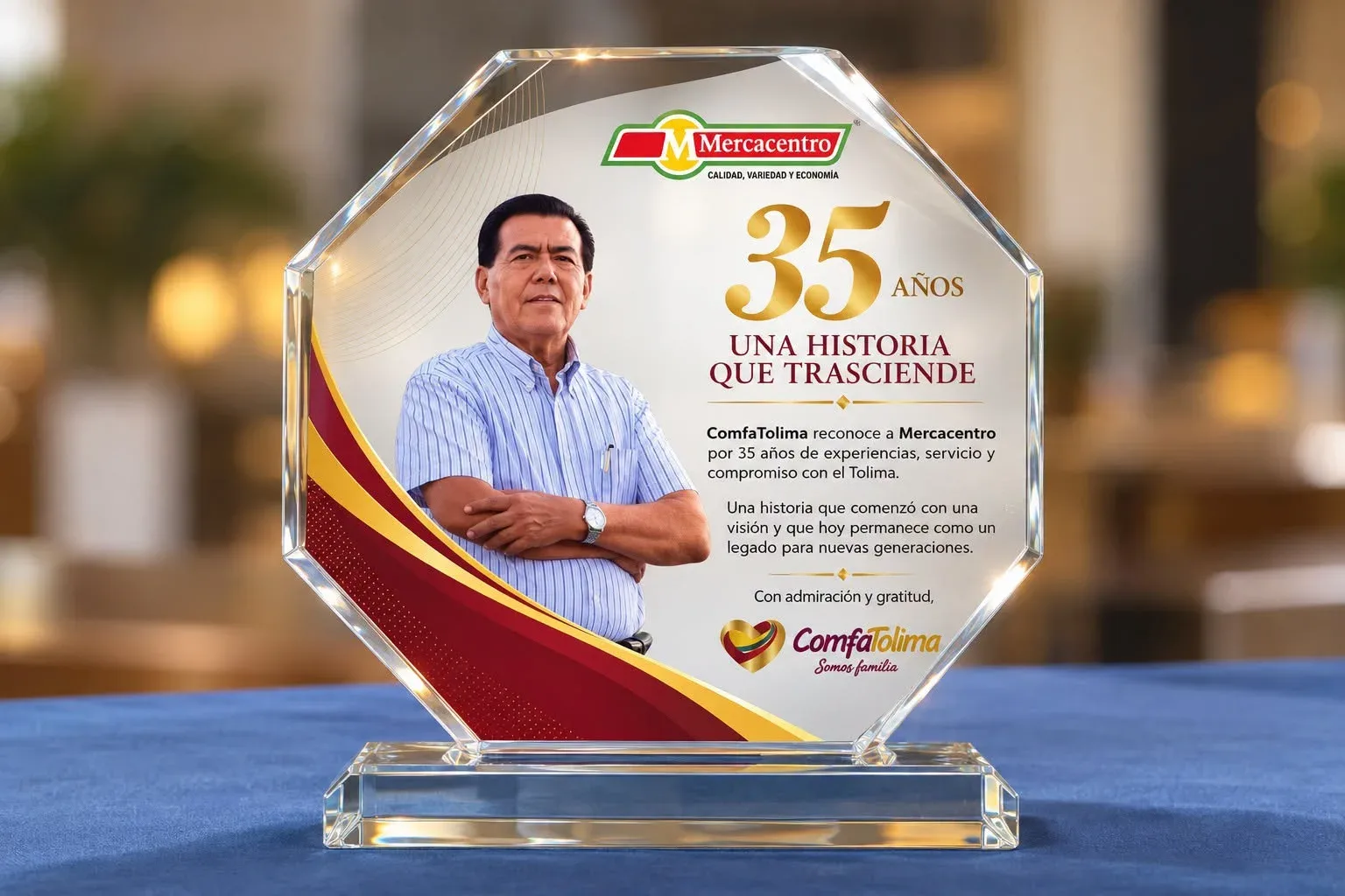 ¡ConfaTolima reconoce a Mercacentro por sus 35 años de historia!