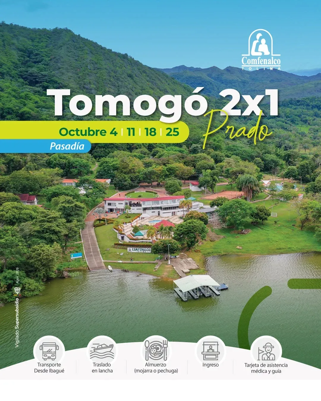 Comfenalco : Octubre vacaciones de receso