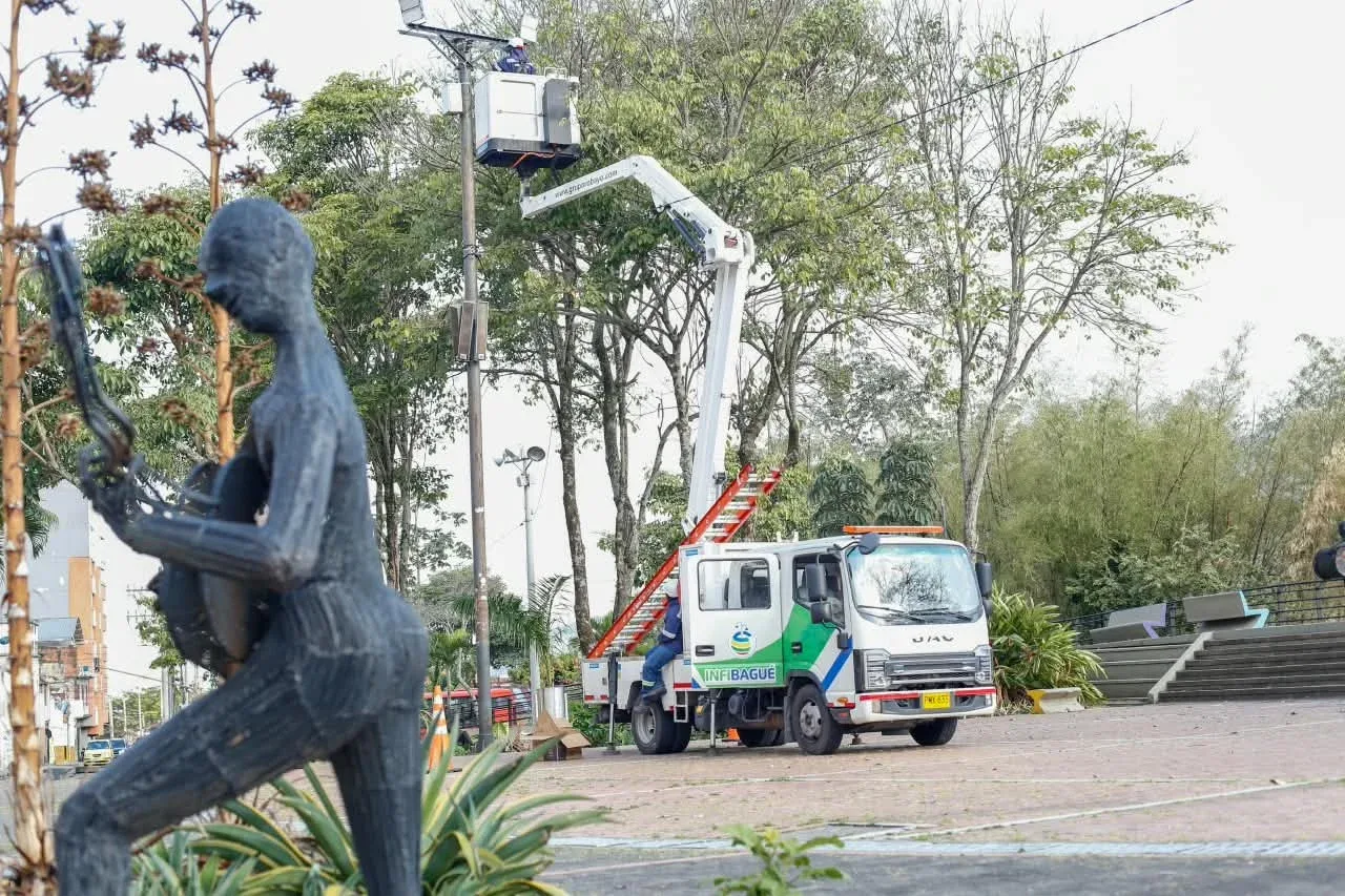 Alcaldía de Ibagué mejoró alumbrado público del Parque de la Música