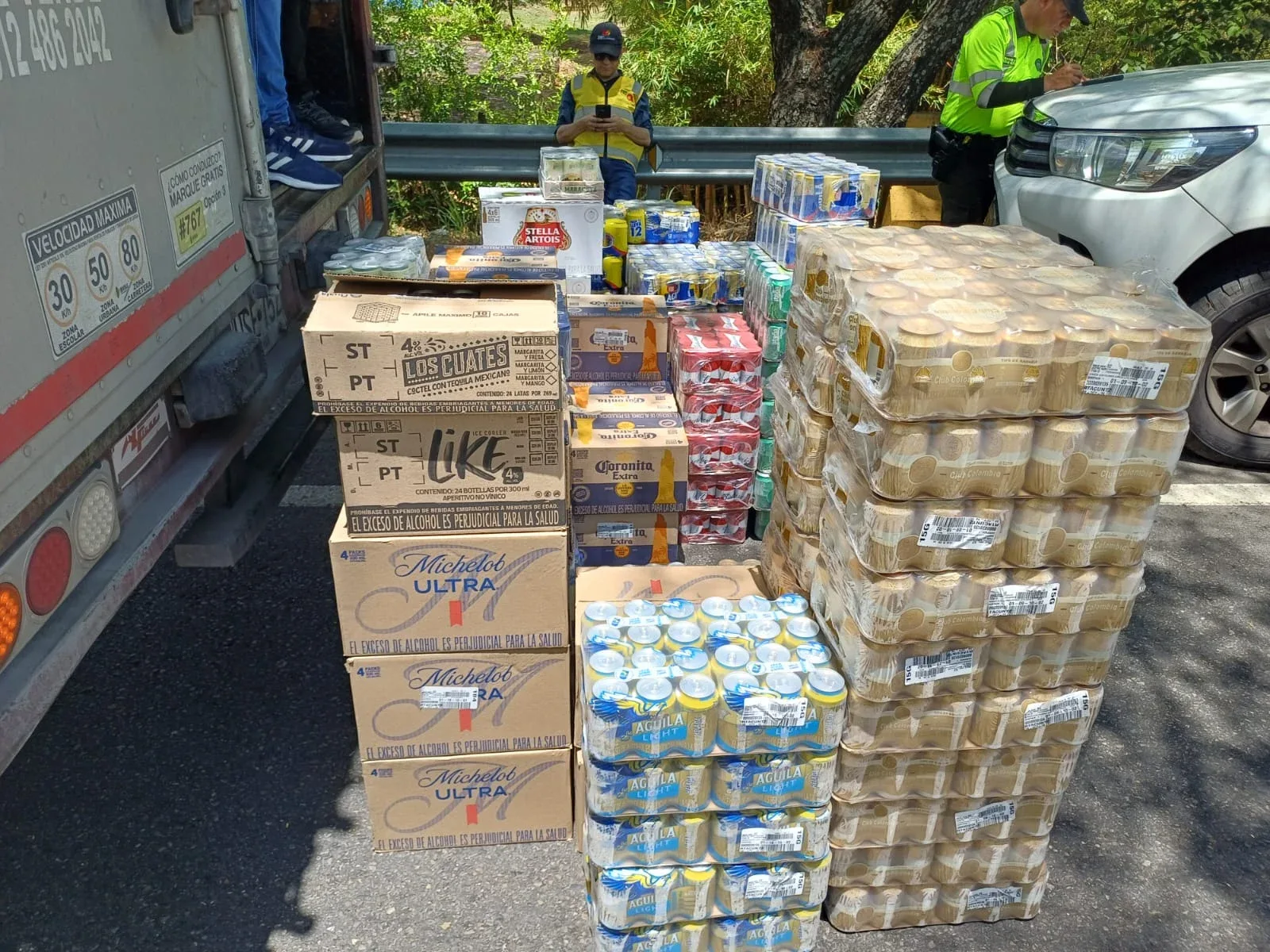 Golpe al contrabando en el Tolima: GOAT incautó más de 3.500 cervezas y aperitivos en vías de Melgar