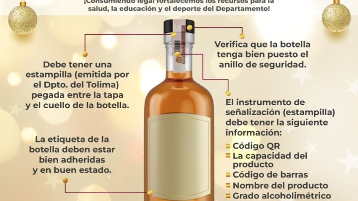 ¡Que esta Navidad y Año Nuevo no te engañen con licor ilegal!
