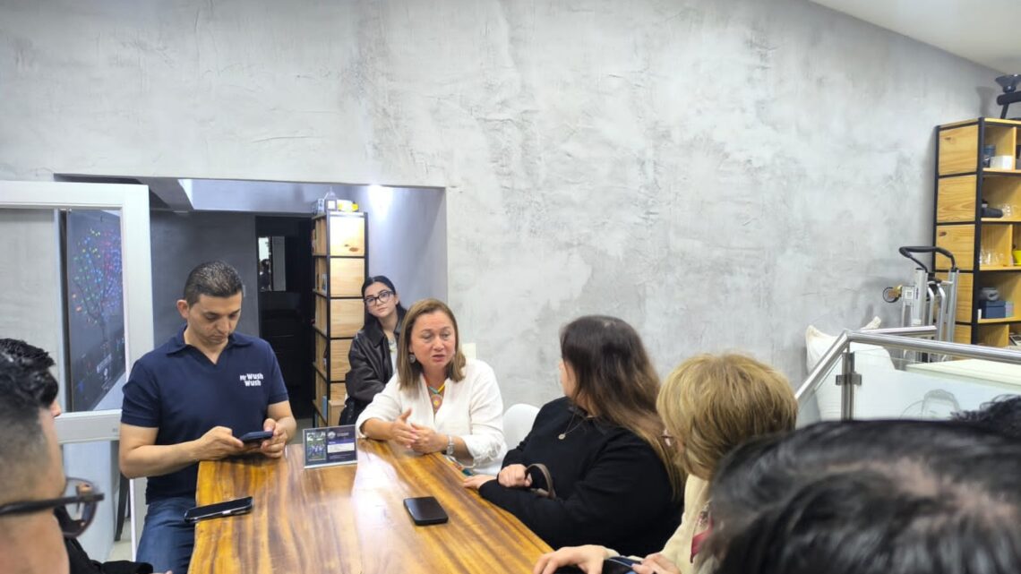 El encuentro de trabajo con el grupo  empresarios mexicanos