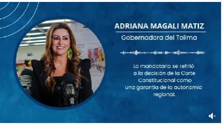 Adriana Matiz en relación a decisión de la Corte Constitucional