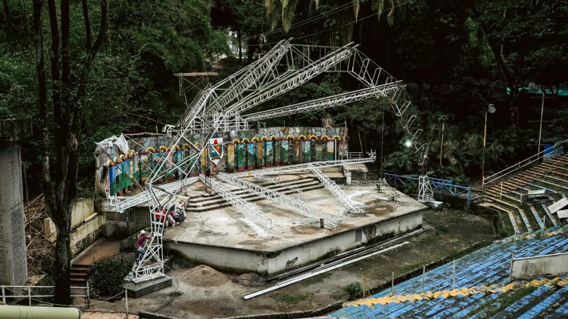 Alcaldesa Johana Aranda supervisa obras de mejoramiento en el Parque Centenario