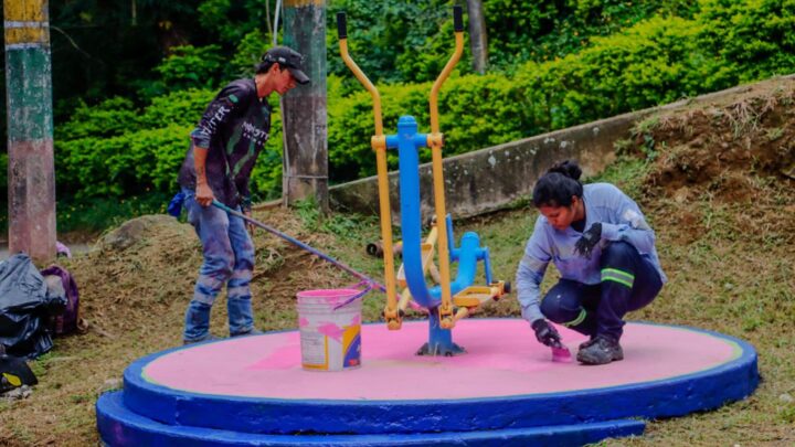 ¡Más acogedores y bonitos! Así va el embellecimiento de parques por parte de Alcaldía de Ibagué
