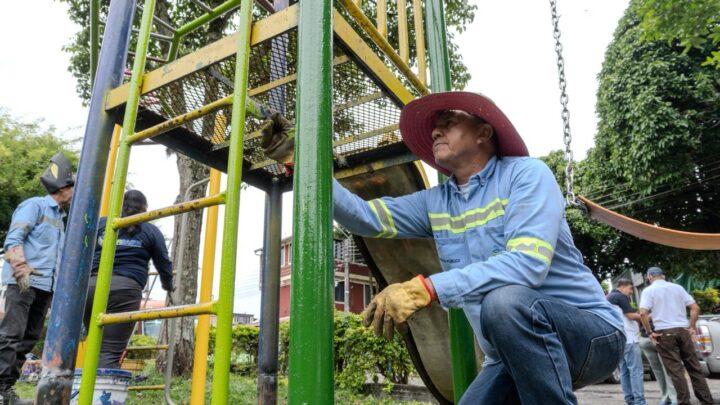 Alcaldía Ibagué le cumplió a la comuna 12: parques fueron embellecidos y luminarias reparadas