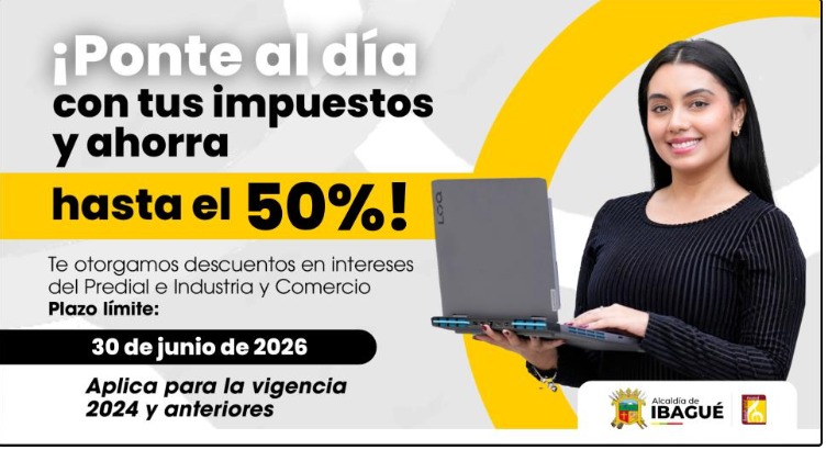 Alcaldía de Ibagué propone al Concejo Municipal que descuento del 15% del predial sea ampliado al 30 de junio