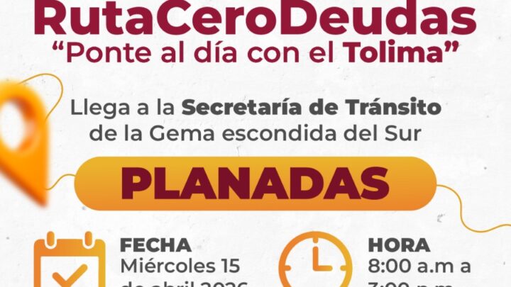 La Ruta Cero Deudas regresa al territorio y llega a Planadas