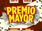LOTERIA TOLIMA 13 ABRIL  2026 SORTEO 4165