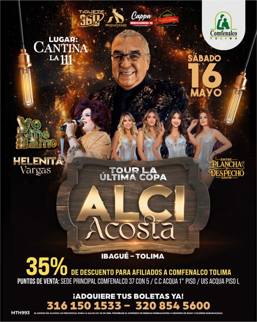 Comfenalco Tolima abre una temporada de conciertos con beneficios exclusivos para sus afiliados