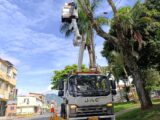 Alcaldía inició modernización del alumbrado público defectuoso en la avenida Ferrocarril