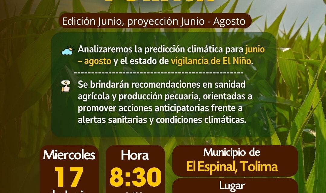 Fedearroz : Mesa Técnica Agroclimática del Tolima