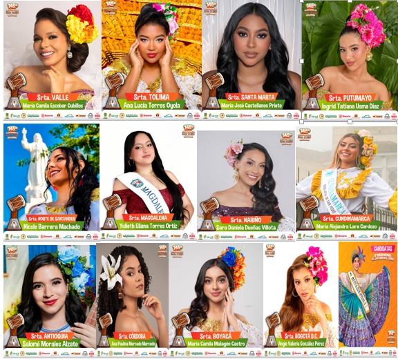 El Espinal recibe a las candidatas del 18 Reinado Nacional del San Pedro 2026