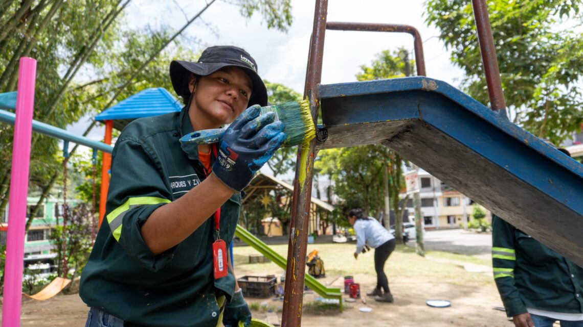 Habitantes de Terrazas de Boquerón destacan intervención de Alcaldía de Ibagué en parque del sector