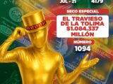 Sorteo 4179 de la Lotería del Tolima.