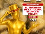 Lotería Tolima Resultados del Sorteo 4182