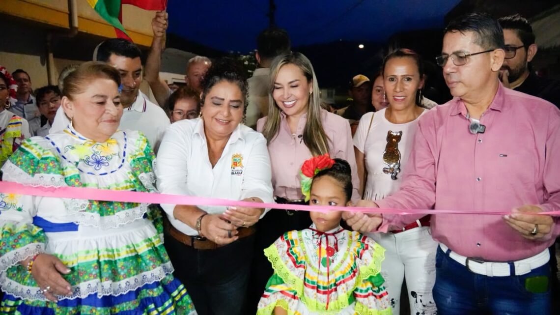 Alcaldesa Aranda inaugura nuevas vías en los barrios Santa Bárbara y Alaska de Ibagué